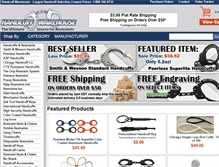 Tablet Screenshot of handcuffwarehouse.com